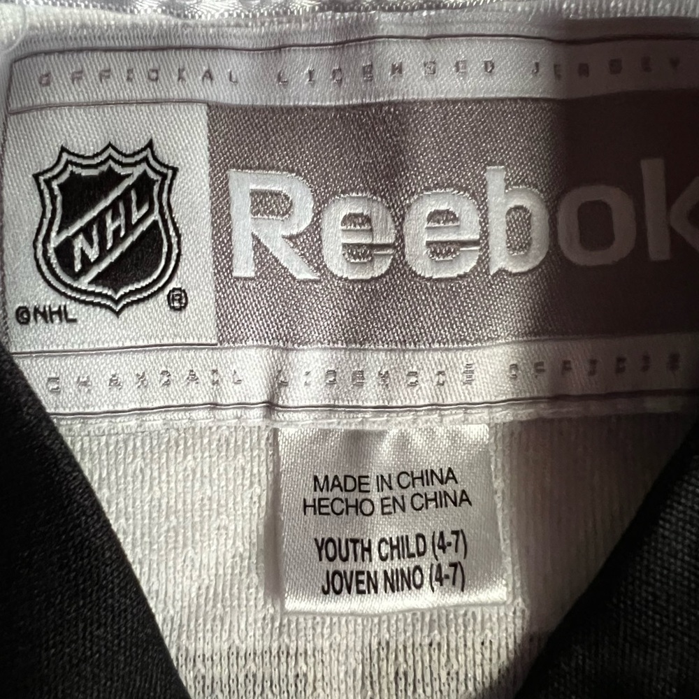 Reebok NHL Youth Jersey - Black and White